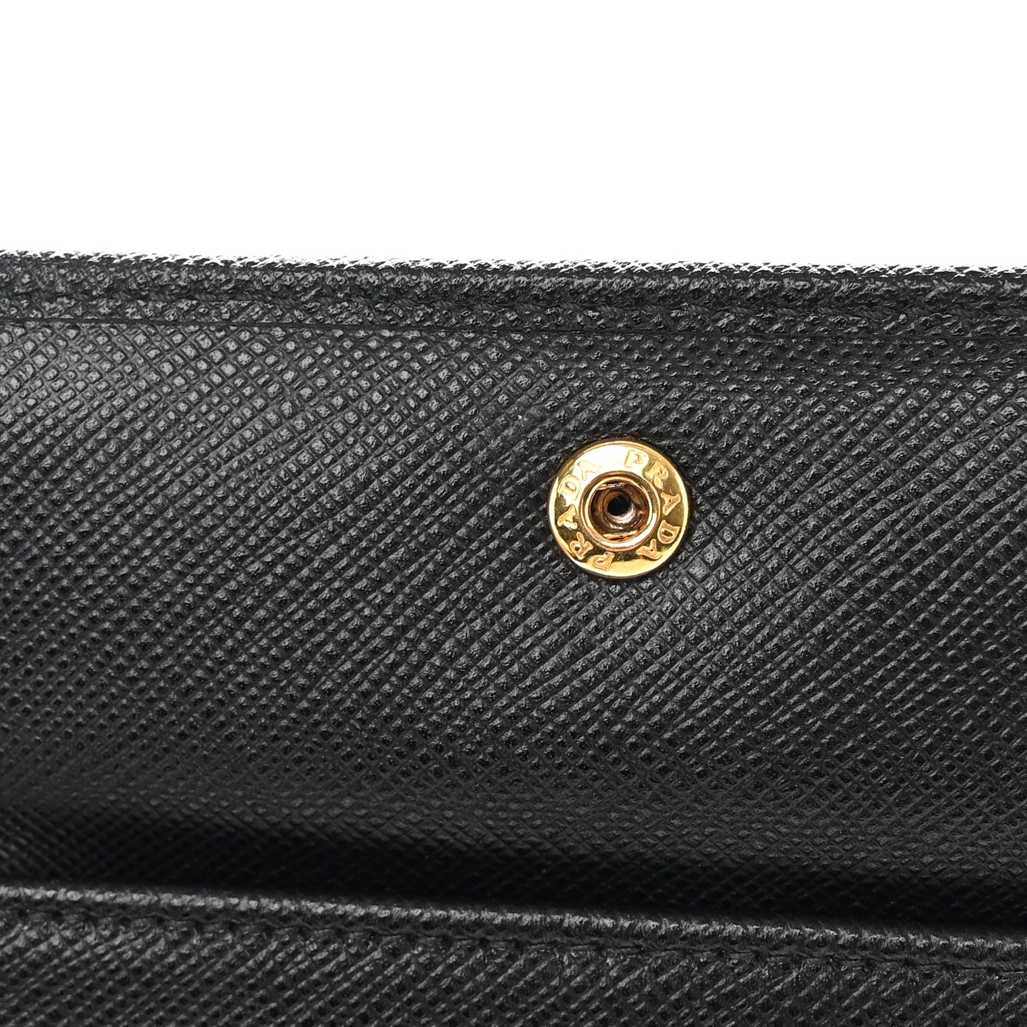 Saffiano Triangle Bi-Fold Wallet Black