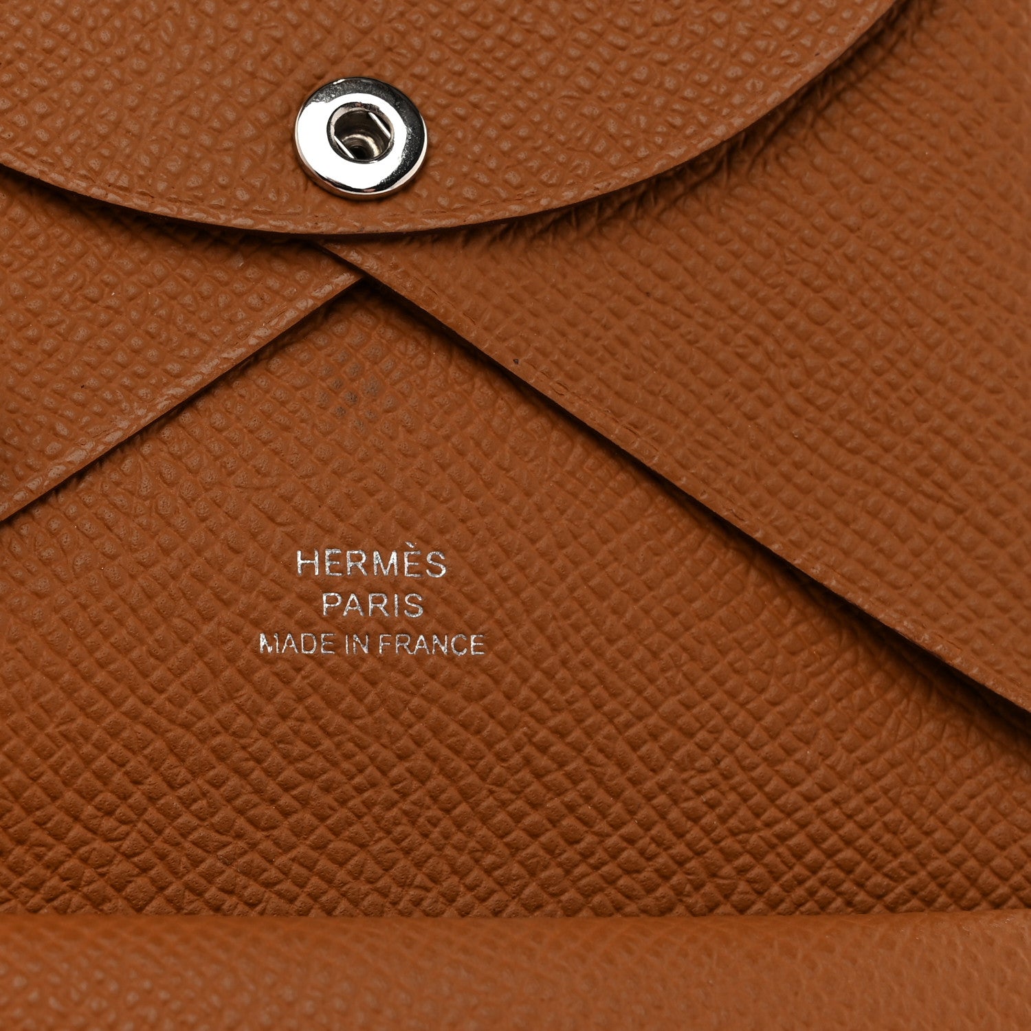 Hermes Epsom Calvi Duo Card Case Gold 6 of 8