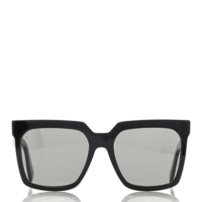 Celine Acetate Polarized Oversized Sunglasses CL4055IN Black 2 of 9