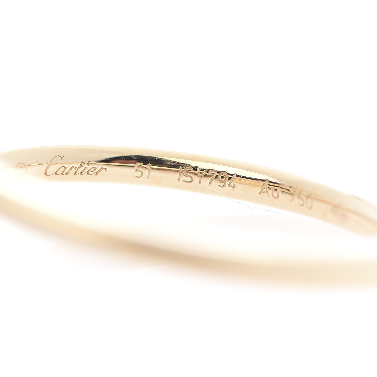 Cartier 18K Yellow Gold Small Juste Un Clou Ring 51 5.75 4 of 5