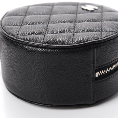 Chanel Caviar Quilted Round Clutch With Chain Black 7 of 11