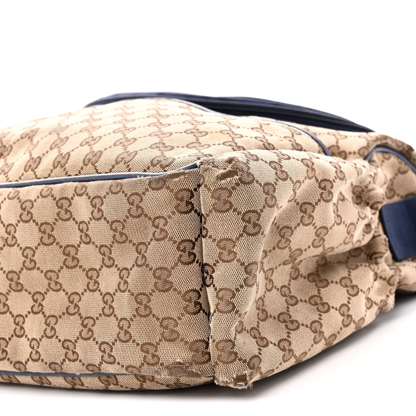 Monogram Natural Pigskin Large Diaper Bag Beige Ebony Cocoa Dark Chocolate