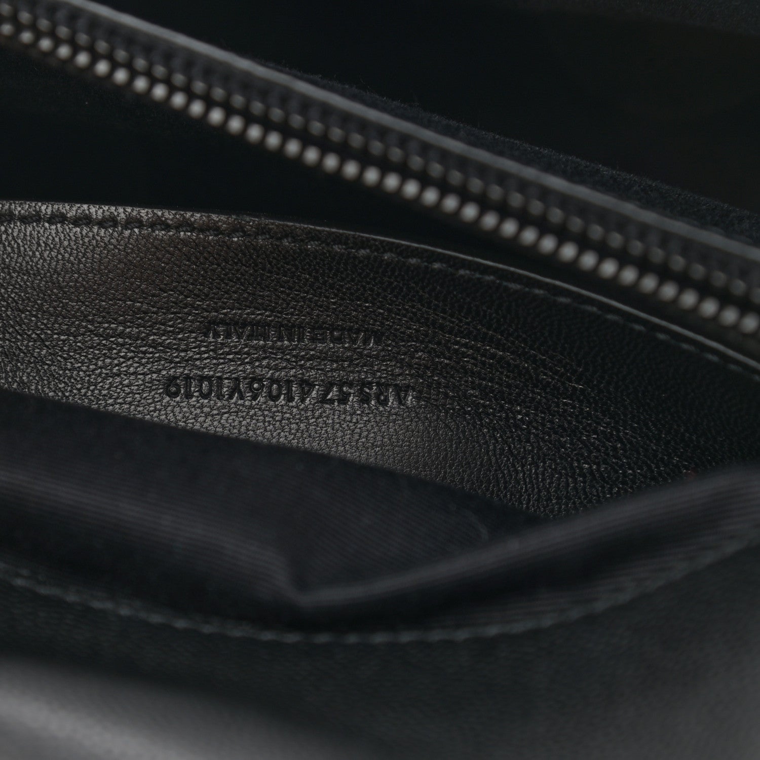 Saint Laurent Grain De Poudre Medium West Hollywood Monogram Fold-Over Black 8 of 9