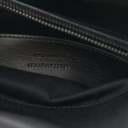 Saint Laurent Grain De Poudre Medium West Hollywood Monogram Fold-Over Black 8 of 9