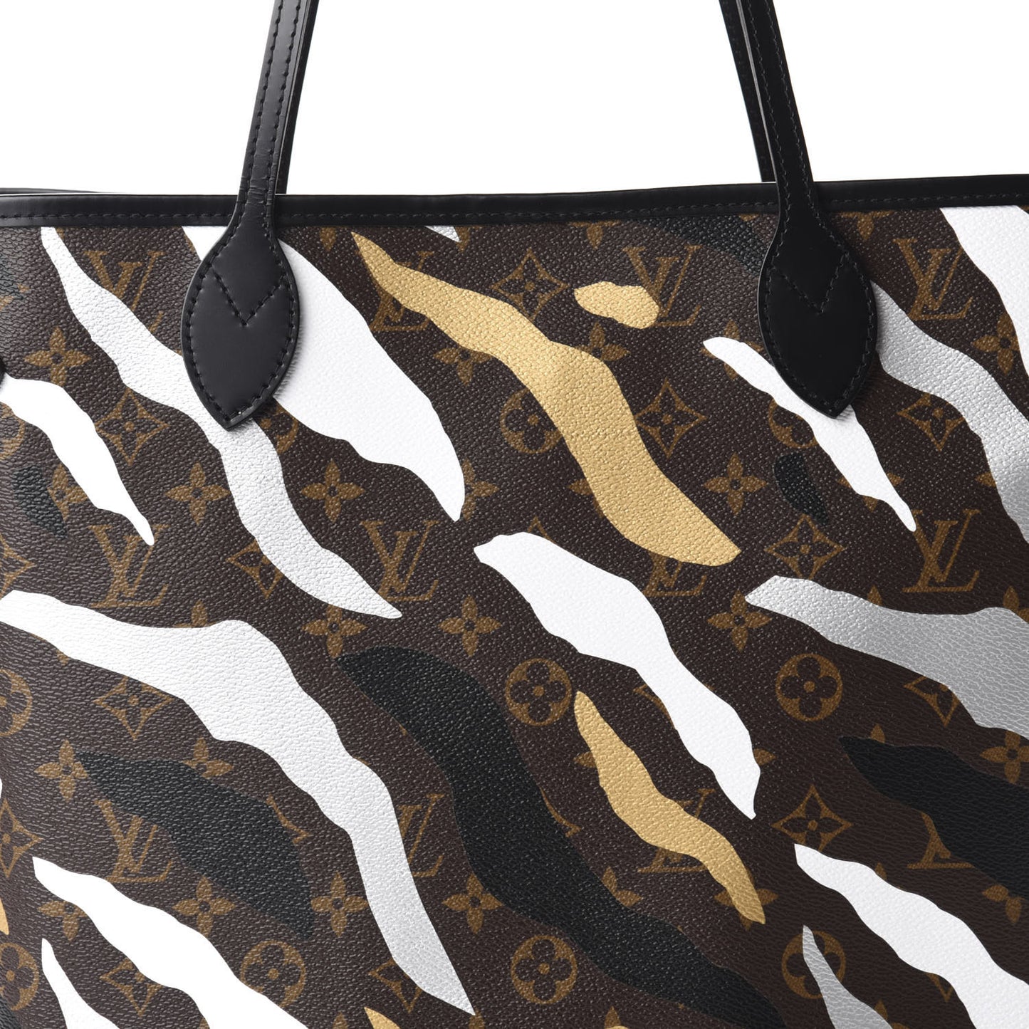 X LOL Monogram Neverfull MM Gold Silver