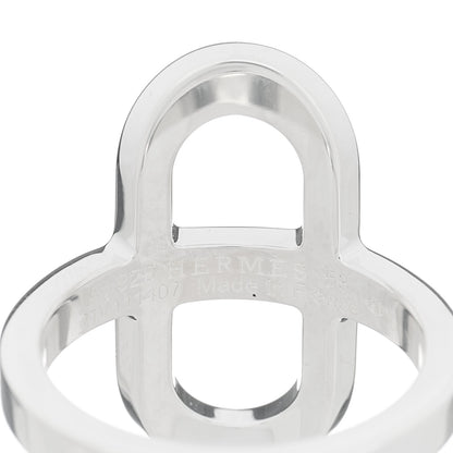 Hermes Sterling Silver Small Ever Chaine d'Ancre Ring 53 6.5 3 of 3