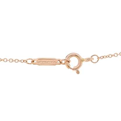 Tiffany 18K Rose Gold Small Open Round Key Pendant Necklace 4 of 5