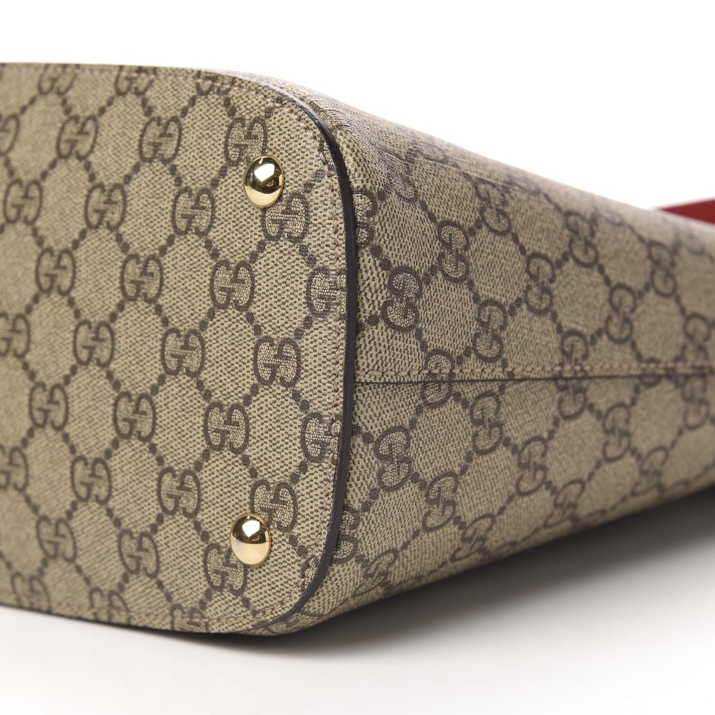 GG Supreme Monogram Linea A Hobo Red