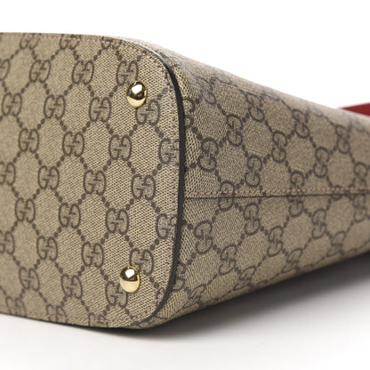 Gucci GG Supreme Monogram Linea A Hobo Red 9 of 11