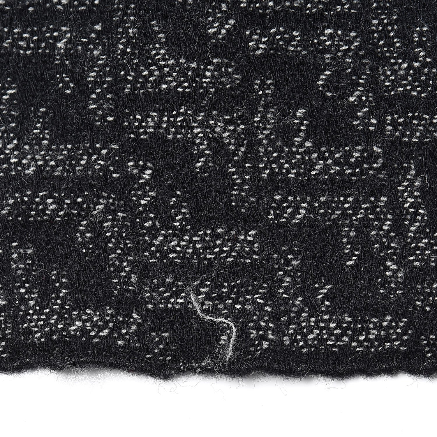 Fendi Wool FF Scarf Grey Black 6 of 8