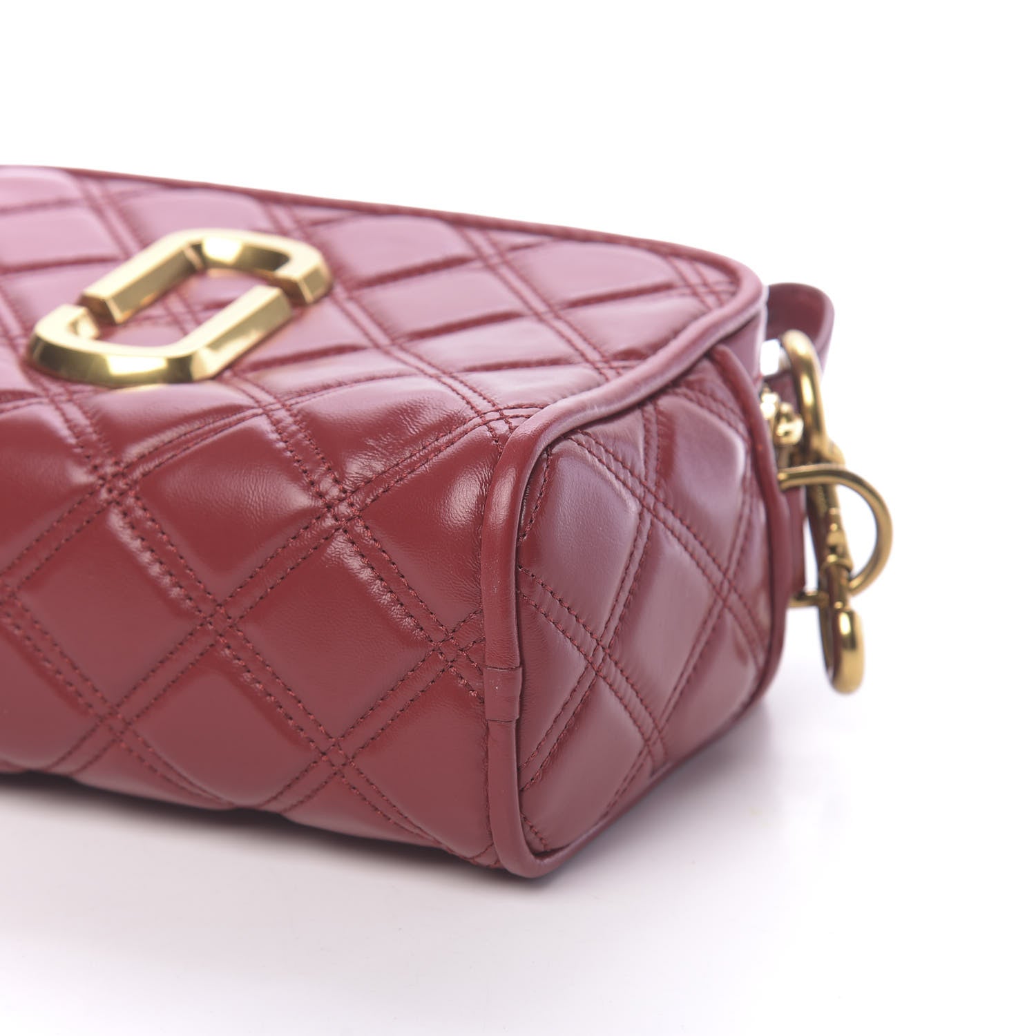 Marc Jacobs Calfskin Quilted The Softshot 21 Bag Red 9 of 10