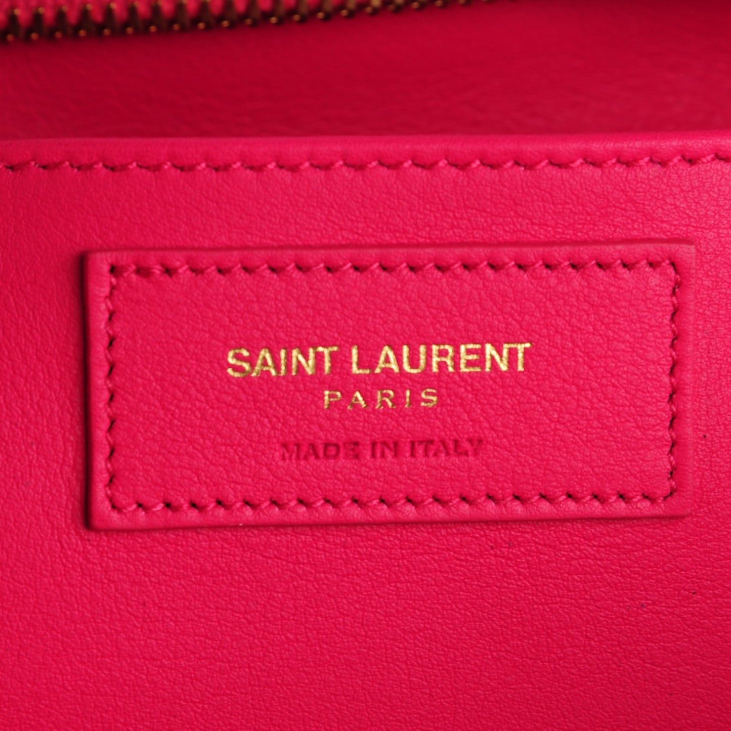 Calfskin Monogram Baby Cabas Fuchsia