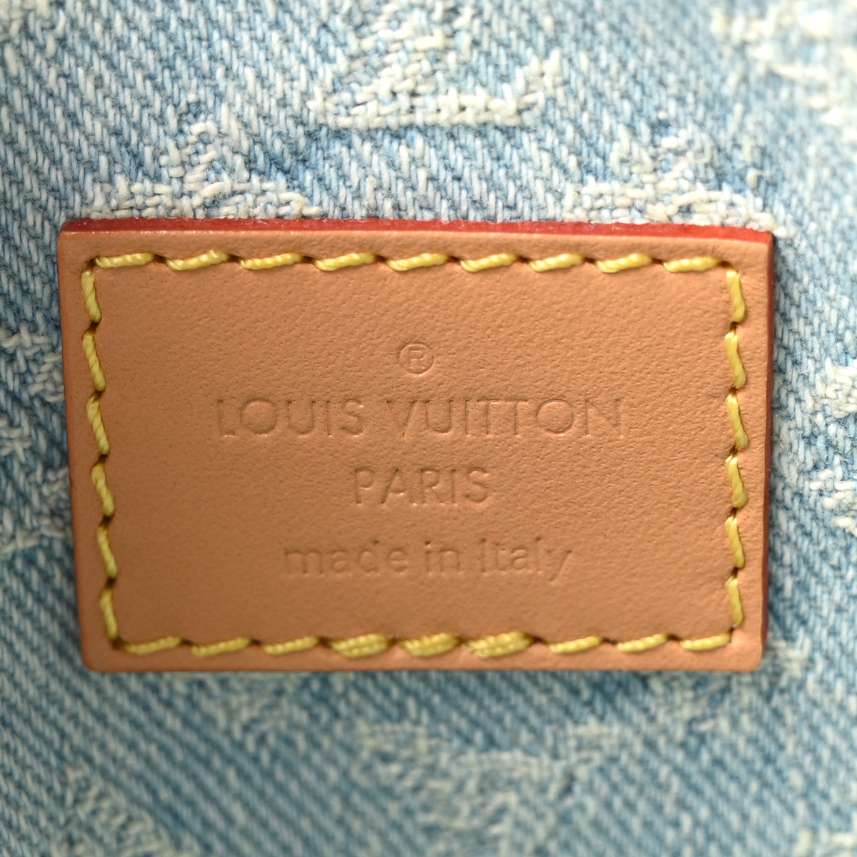 Louis Vuitton Monogram Denim CarryAll PM Sky Blue 7 of 10