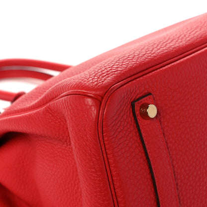 Hermes Togo Birkin 35 Rouge Casaque 34 of 41