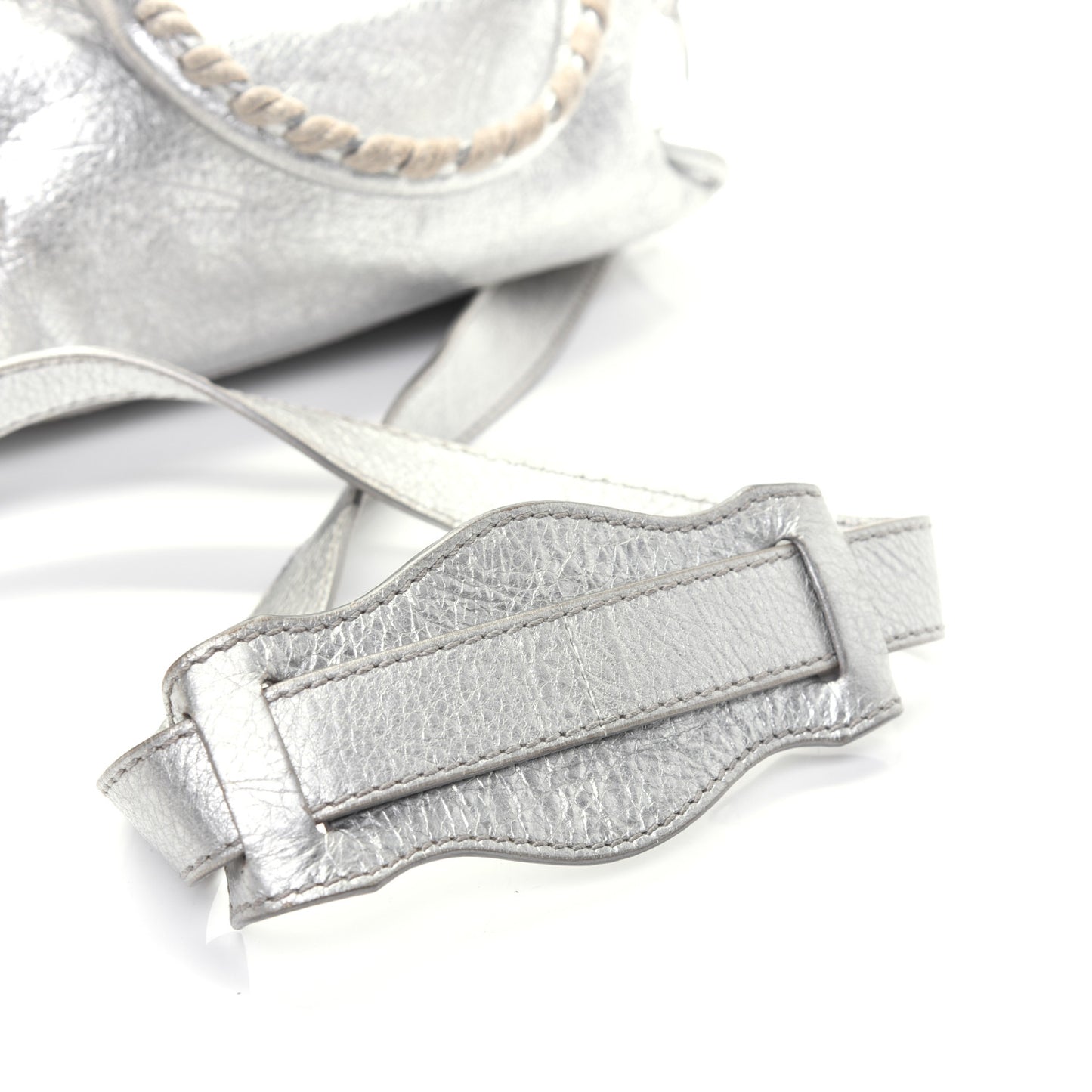 Agneau Giant 12 Silver Hardware Mini City Gris Aluminum