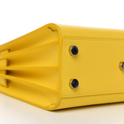 Saint Laurent Grained Calfskin Nano Sac De Jour Jaune 8 of 9