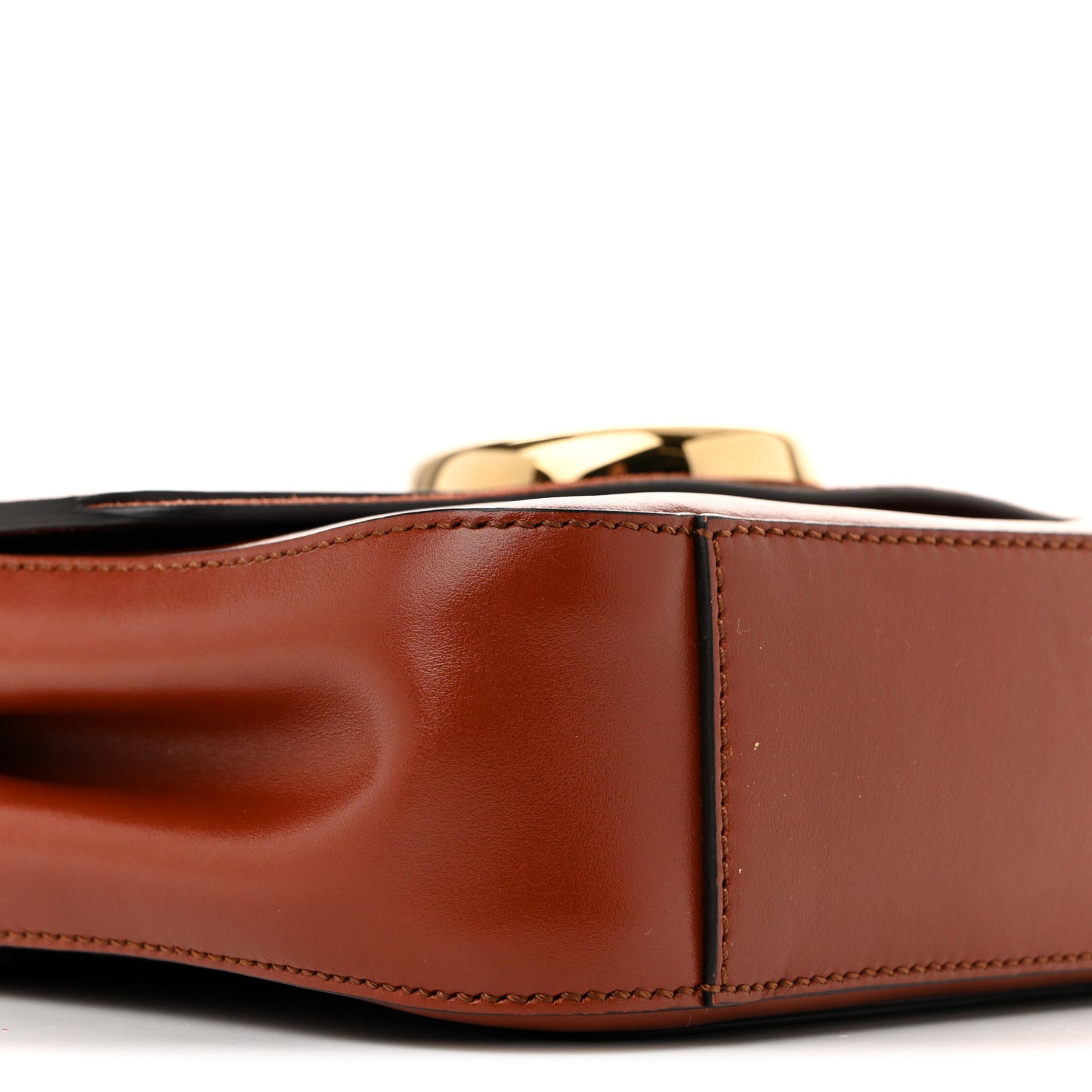Calfskin Small C Double Carry Sepia Brown