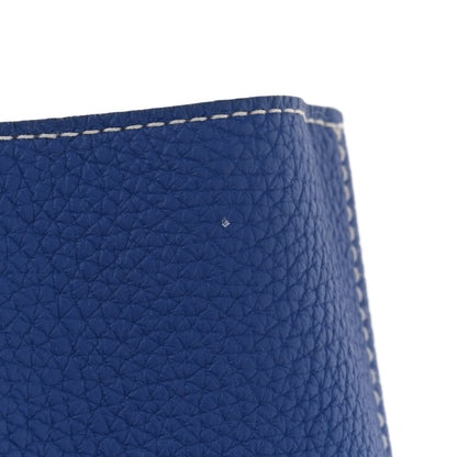 Hermes Taurillon Clemence Double Sens 36 Reversible Tote Graphite Bleu Electrique 16 of 16