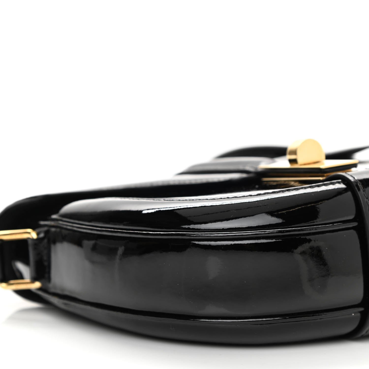 Celine Patent Calfskin Besace Small 16 Black 8 of 8