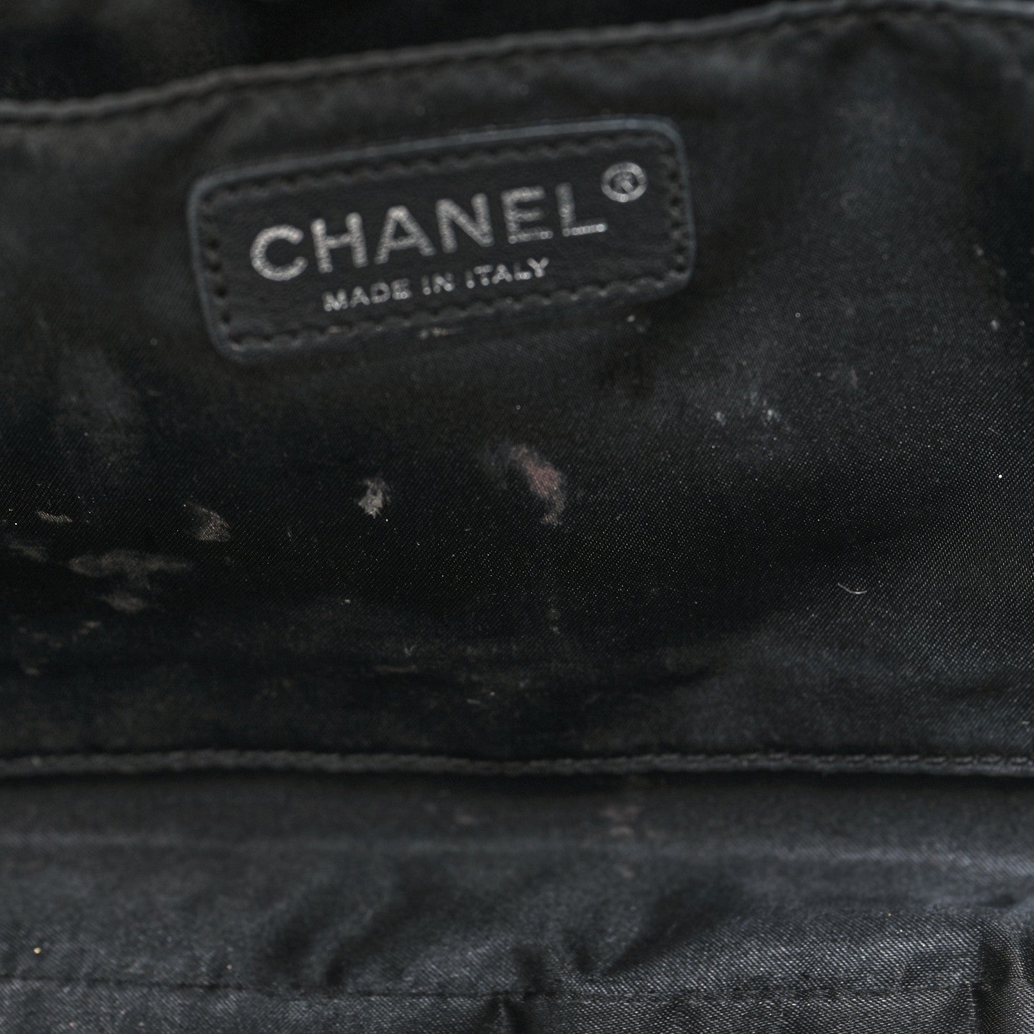 Chanel Vinyl Diamond Kiss Lock Clutch Black 11 of 14