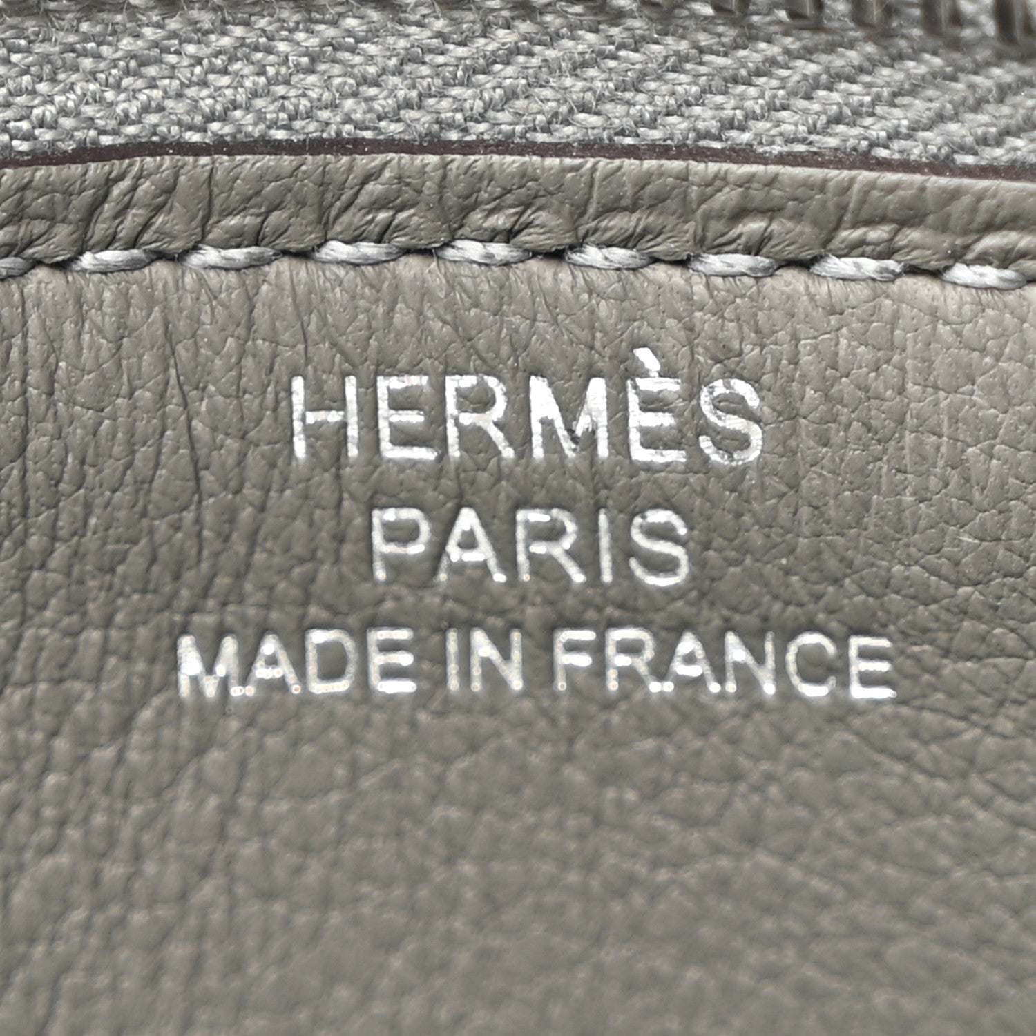 Hermes Evercolor Zipengo Chaine D'Ancre Card Holder Gris Meyer 6 of 9