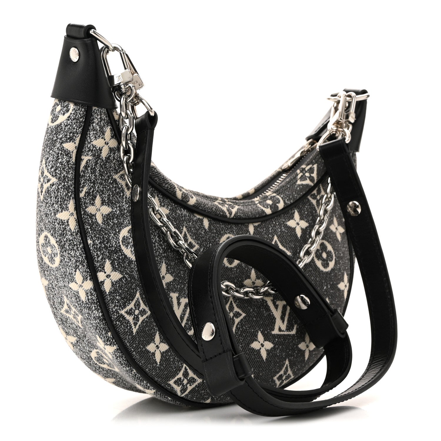 Louis Vuitton Monogram Jacquard Denim Loop Black 3 of 9