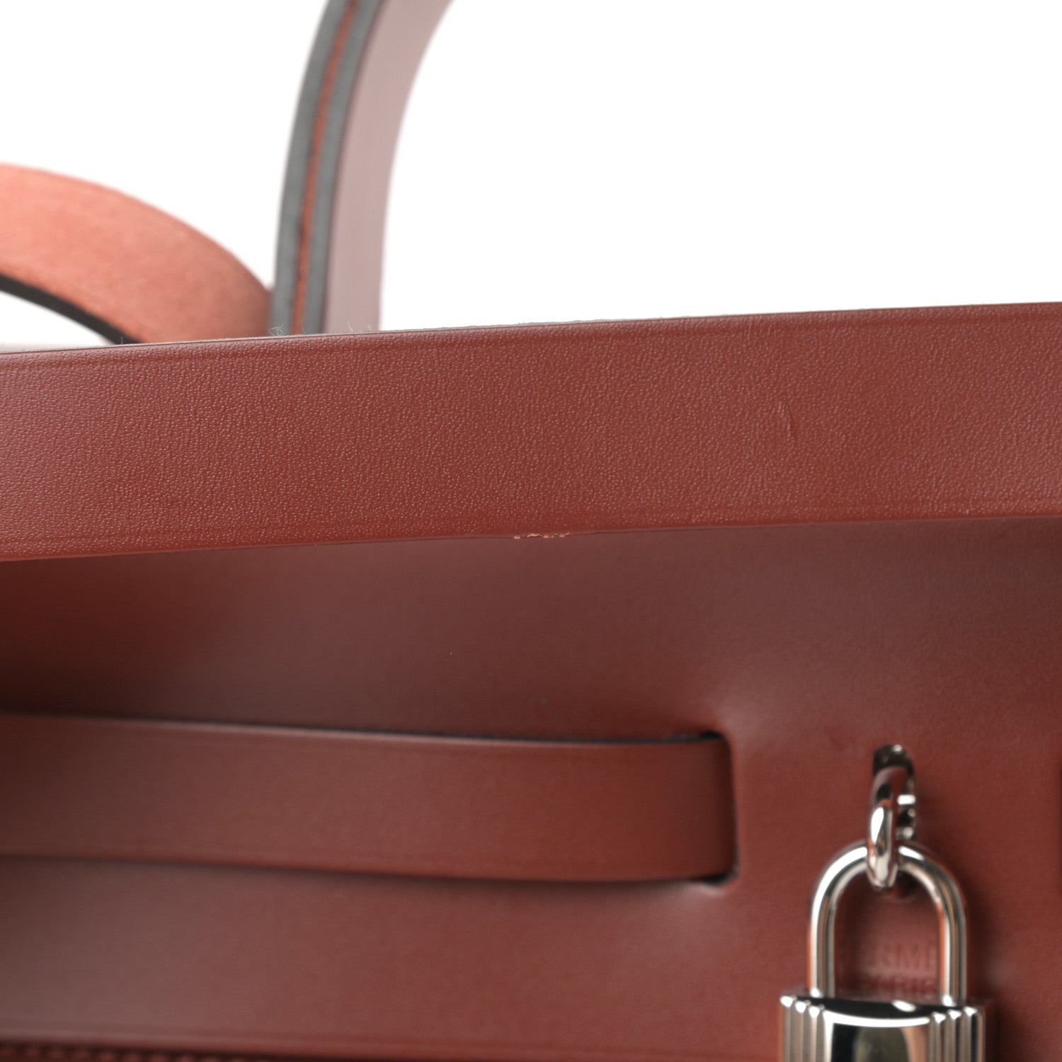 Hermes Vache Hunter Toile Herbag Zip 31 PM Rouge H 12 of 14