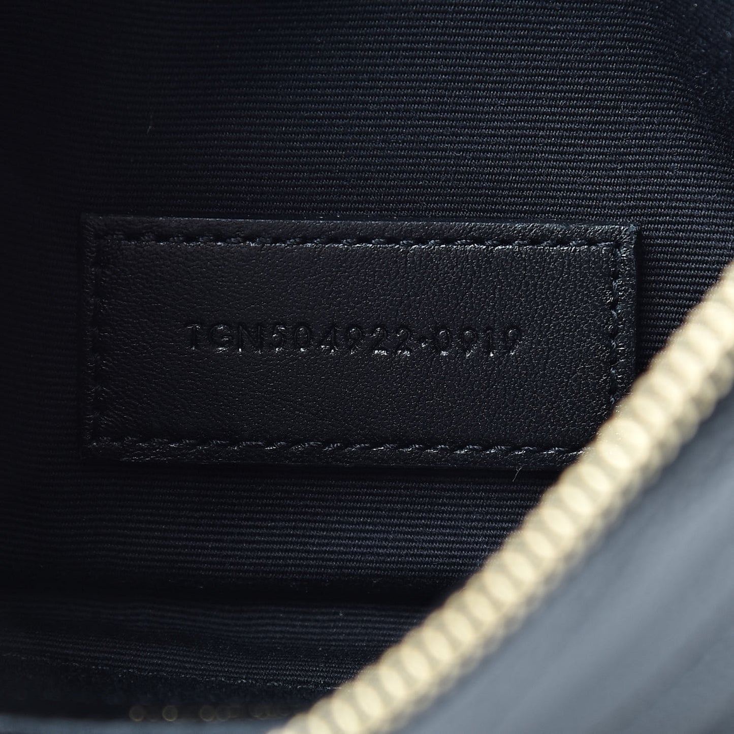 Grain De Poudre Chevron Monogram Bill Pouch Black