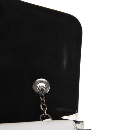 Alexander McQueen Calfskin Heroine Chain Satchel Ivory Black 9 of 16