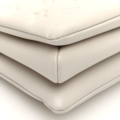 Louis Vuitton Lambskin Embossed Monogram Coussin PM Beige Cream 10 of 11