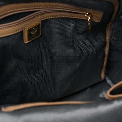 MCM Visetos Medium Side Studs Stark Backpack Beige 17 of 21