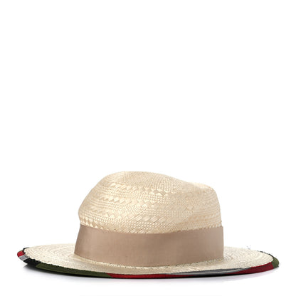 Gucci Straw Bingley Hat S Sand Bordeaux 2 of 9
