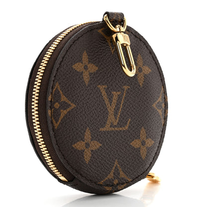 Louis Vuitton Monogram 2022 Christmas Animation Tokyo Round Coin Purse Blue 3 of 7