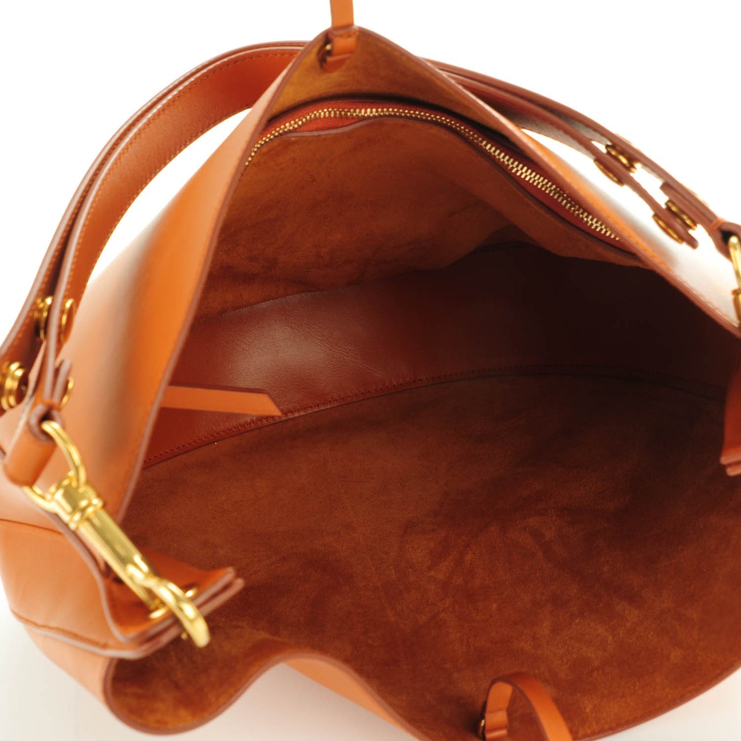 Natural Calfskin Medium Hobo Tan