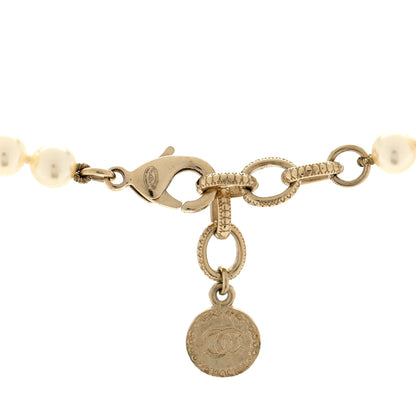 Chanel Pearl CC 100th Anniversary Necklace Light Gold 4 of 5