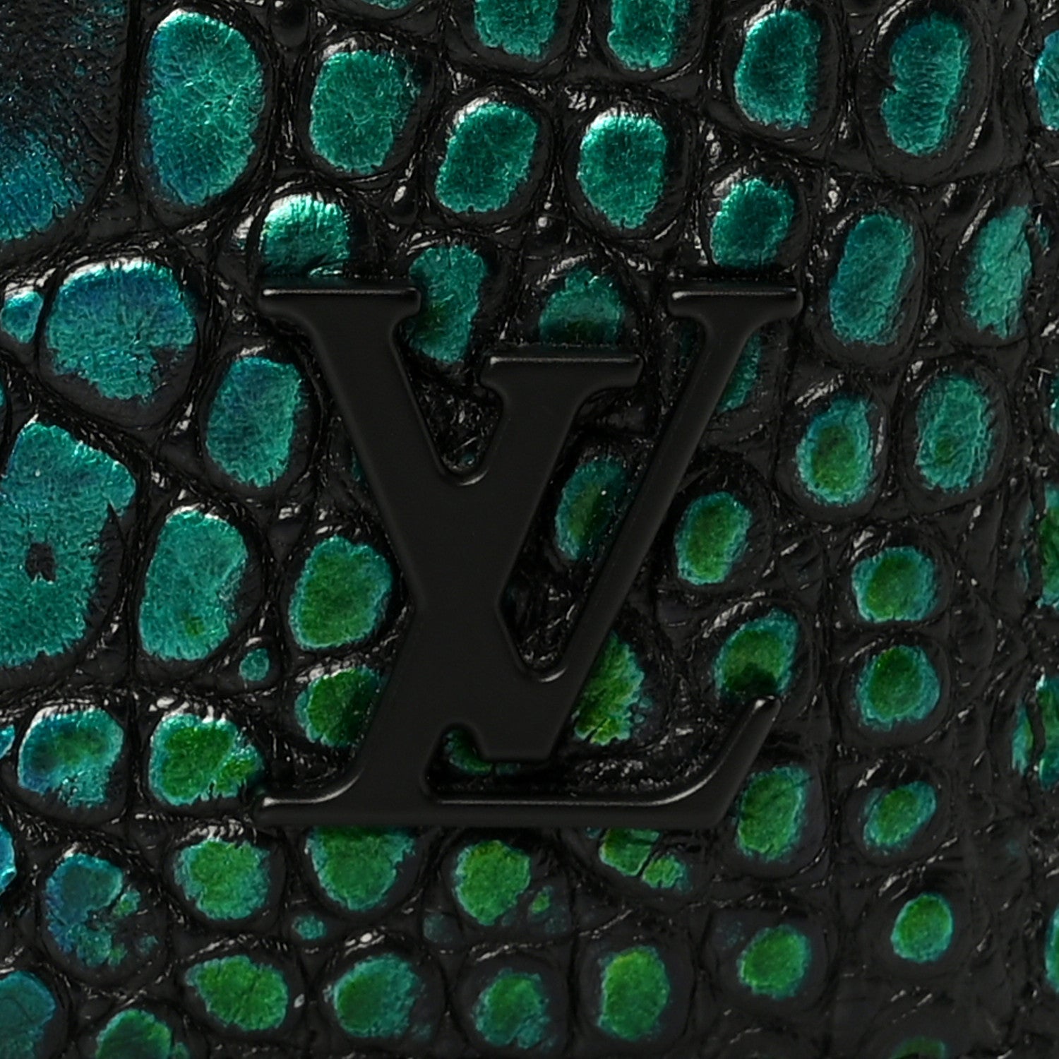 Louis Vuitton Alligator Pocket Organizer Scarabeo Blue Green 7 of 8