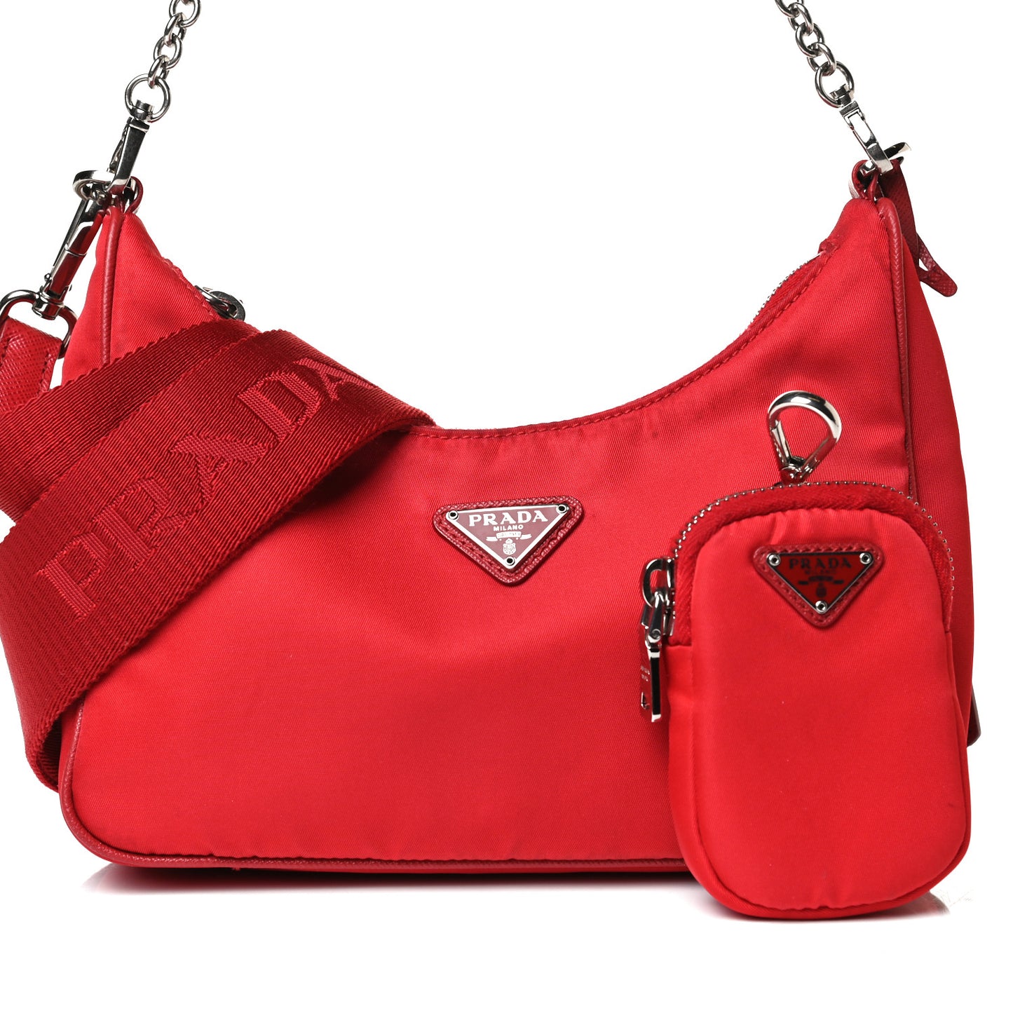 Nylon Re-Edition 2005 Shoulder Bag Rosso