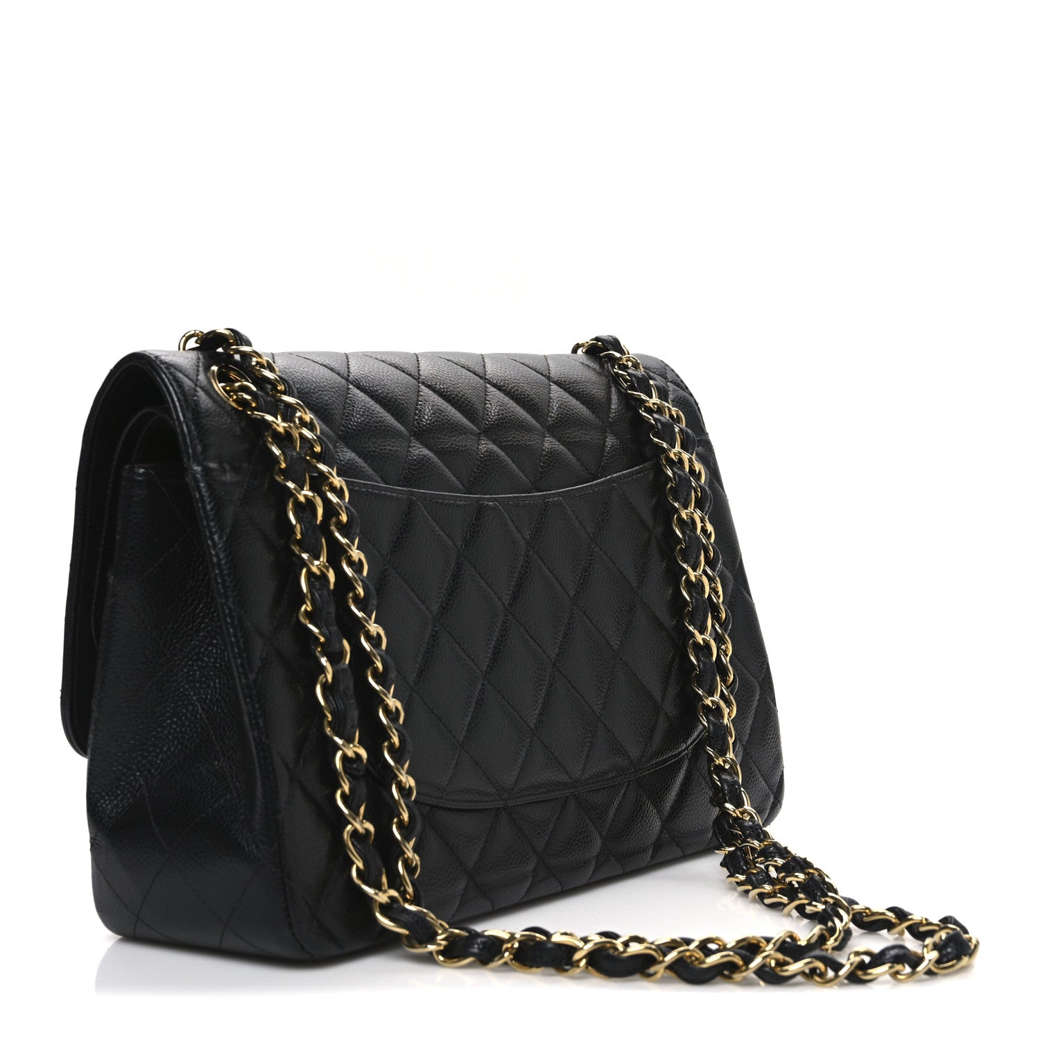 Chanel Caviar Quilted Jumbo Double Flap Black 3 of 13
