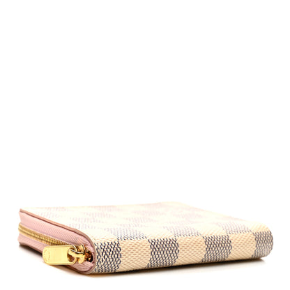 Louis Vuitton Damier Azur Zippy Coin Purse Rose Ballerine 4 of 6