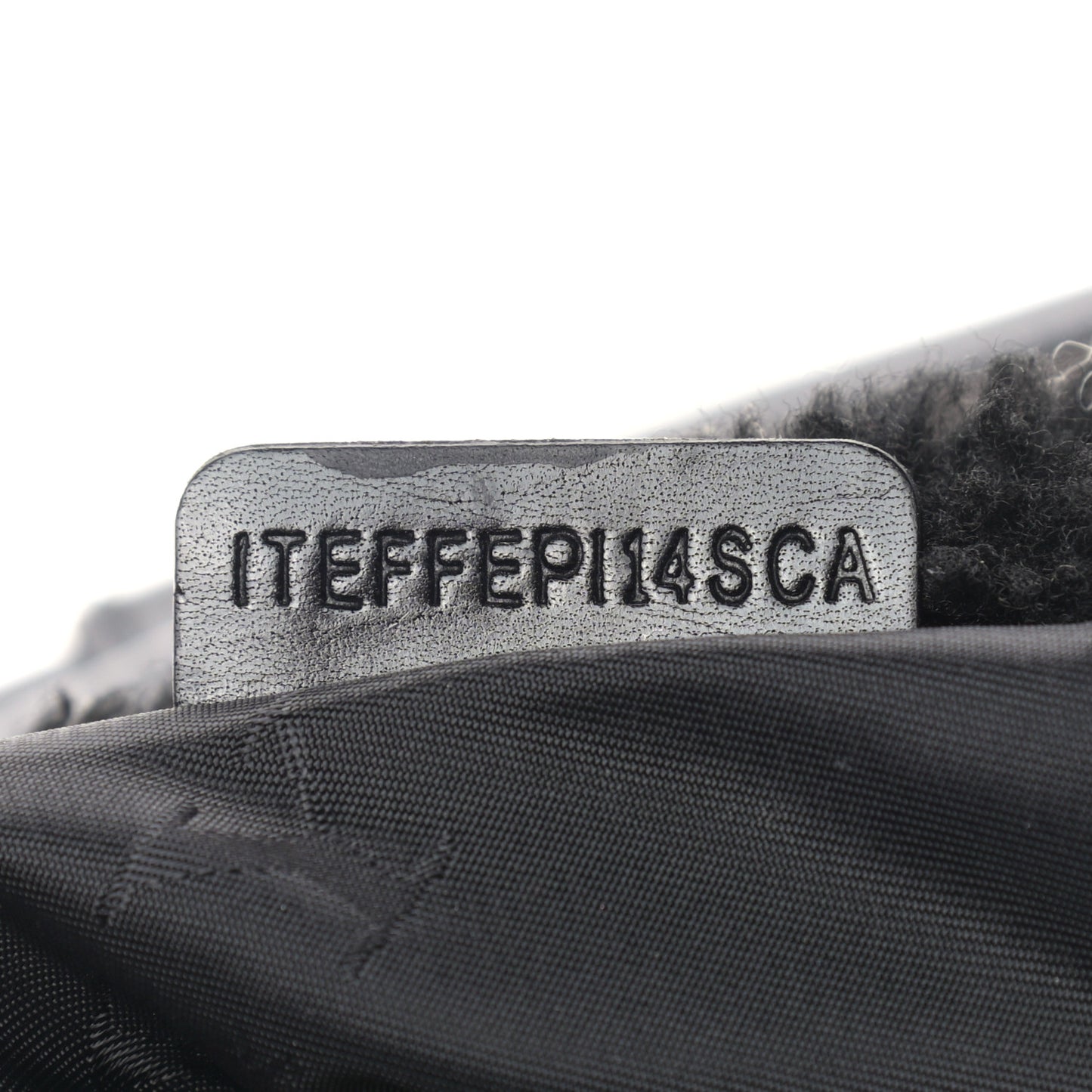 Shearling Check Shoulder Bag Black