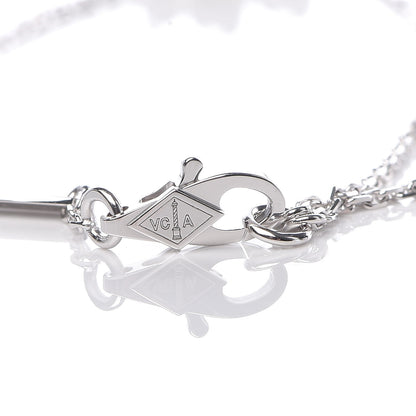 Van Cleef & Arpels 18K White Gold Diamond Mini Frivole Bracelet 4 of 7