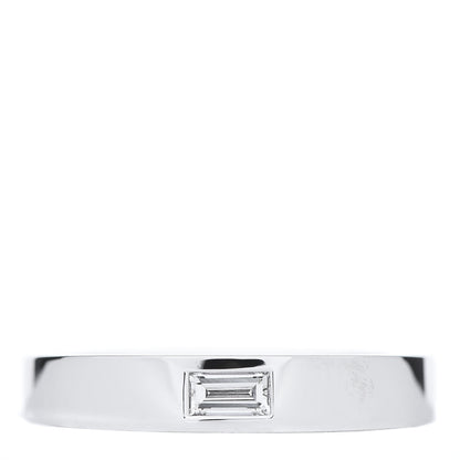 Harry Winston Platinum Diamond Single Baguette Wedding Band Ring 55 7.25 1 of 9