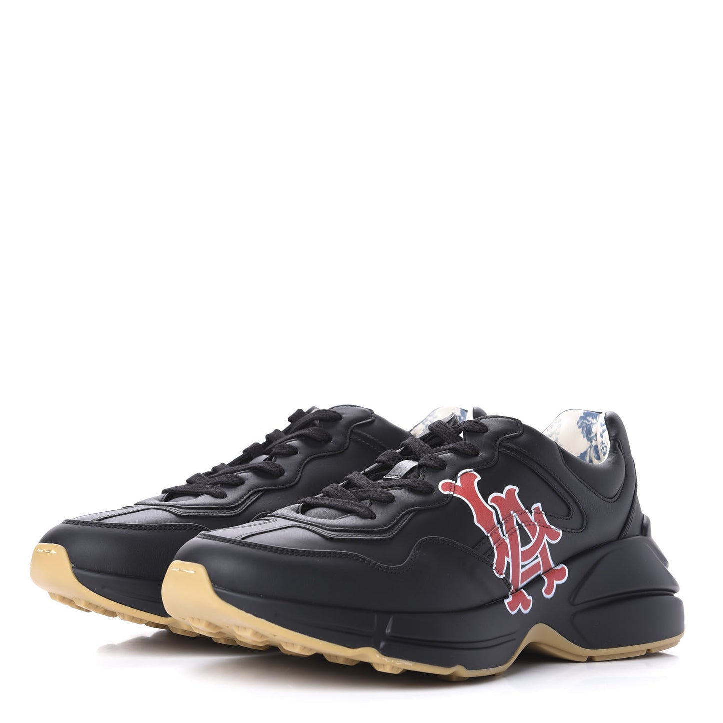 X MLB Calfskin LA Dodgers Mens Rhyton Sneakers 9.5 Black