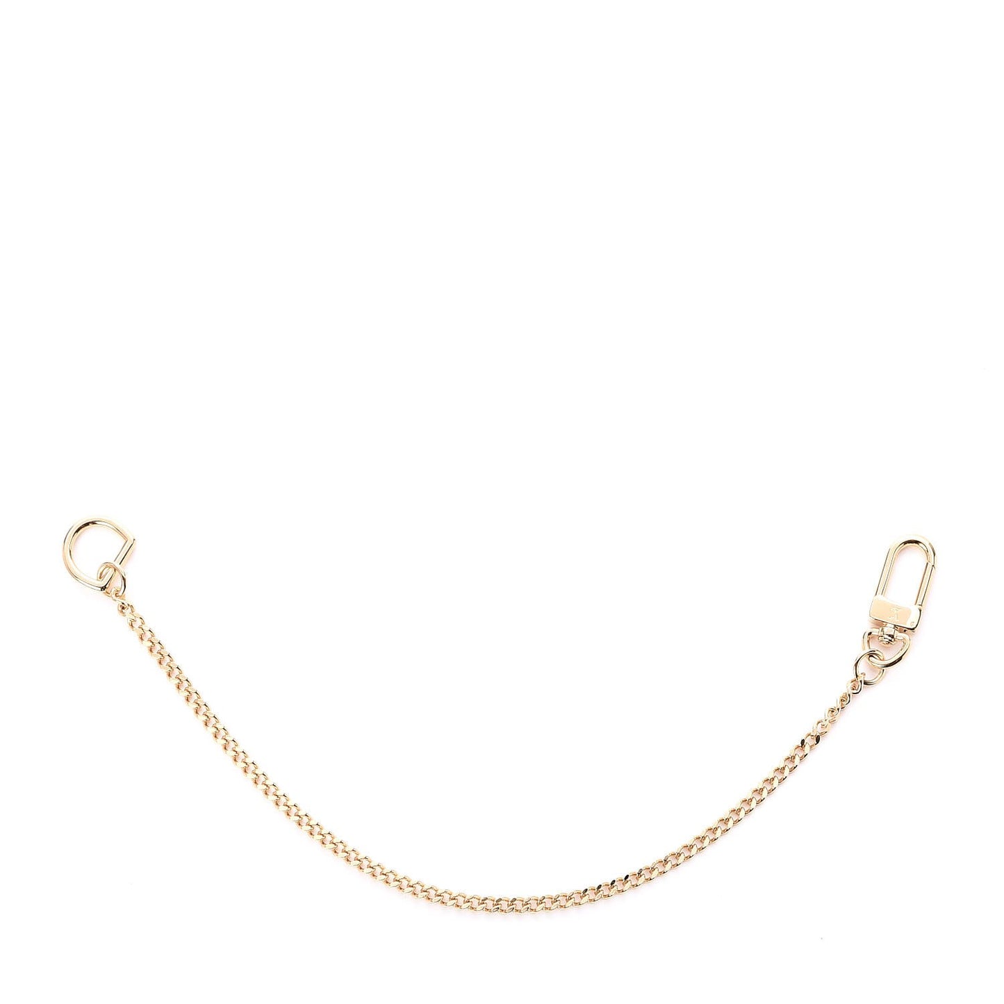 Metal Pochette Extender Key Ring Chain Gold