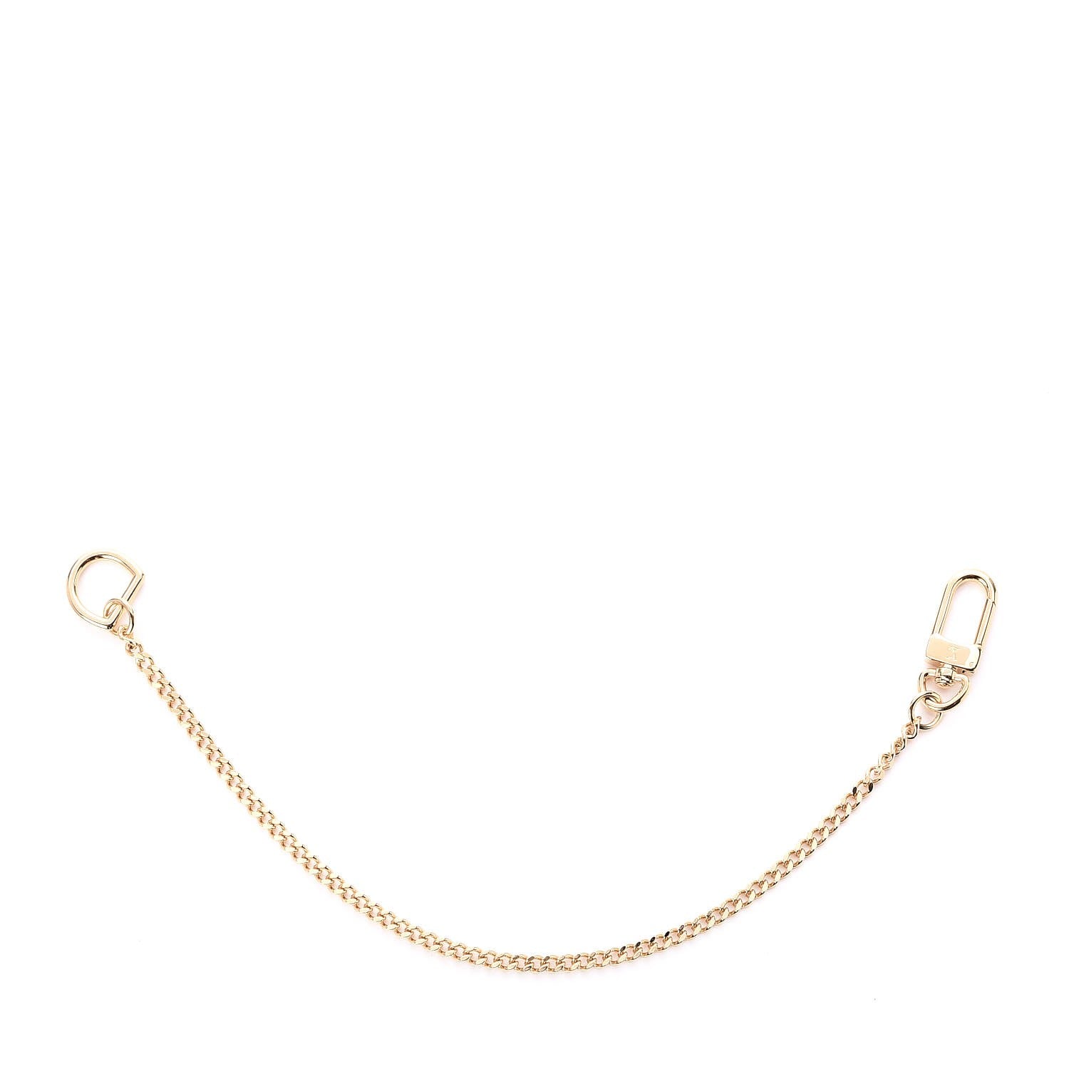 Louis Vuitton Metal Pochette Extender Key Ring Chain Gold 1 of 4