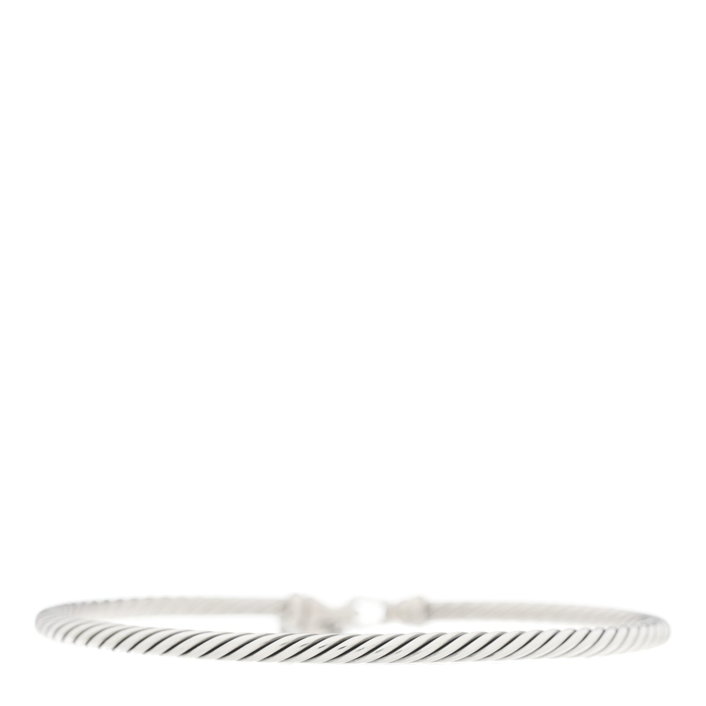 Sterling Silver Diamond 3mm Cable Collectibles Heart Lock Bracelet