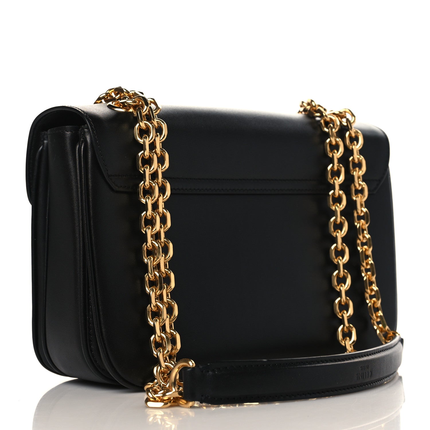 Celine Shiny Calfskin Medium C Bag Black 3 of 8