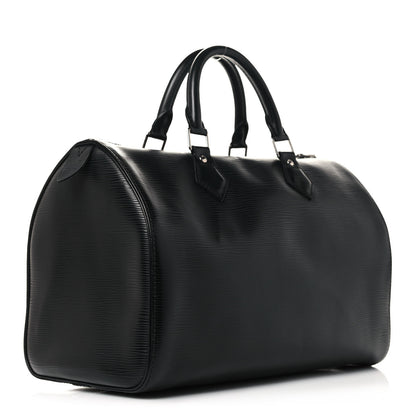 Louis Vuitton Epi Speedy 30 Black 3 of 17