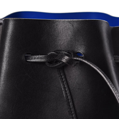 Mansur Gavriel Vegetable Tanned Calfskin Bucket Bag Black Royal 17 of 17