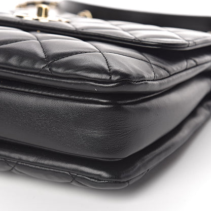 Chanel Lambskin Quilted Small Trendy CC Dual Handle Flap Bag Black 11 of 13